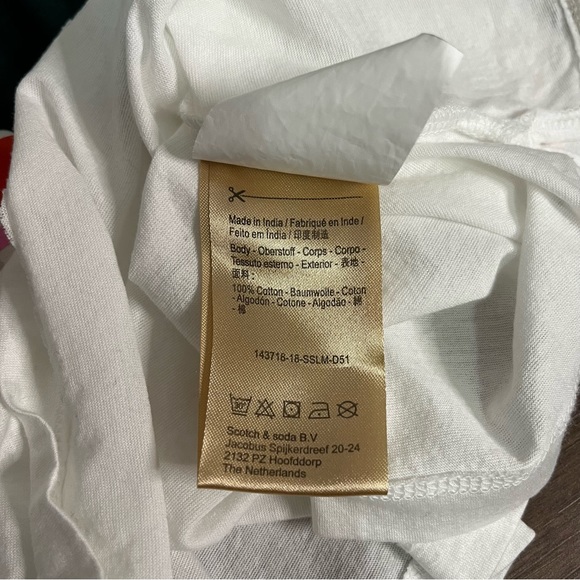 Scotch & Soda Sunrise Shake Collection Maison Tee Shirt - Picture 8 of 9